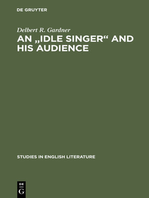 cover image of An "Idle Singer" and his audience